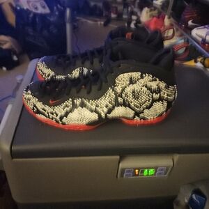 Nike foamposite one albino snakeskin